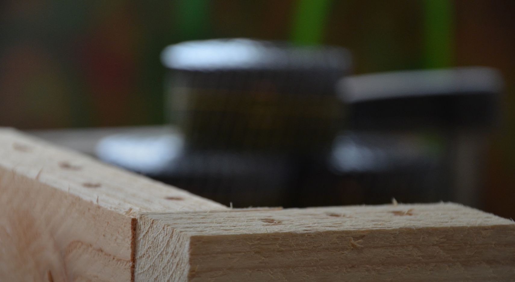 Zusammengefügte Holzteile